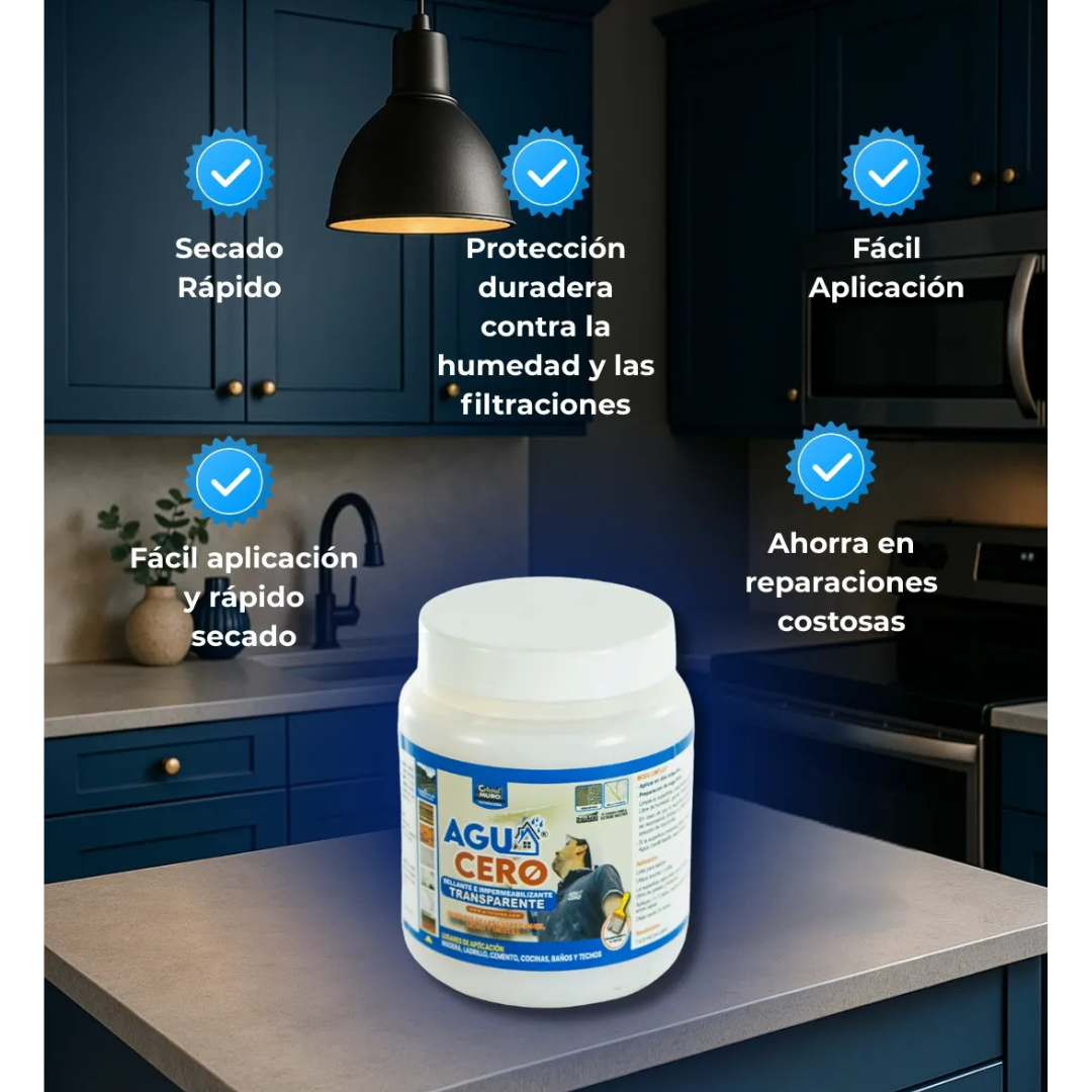 AGUACERO® Impermeabilizante Transparente – PROMO 2x1 + 🚚 Envío Gratis