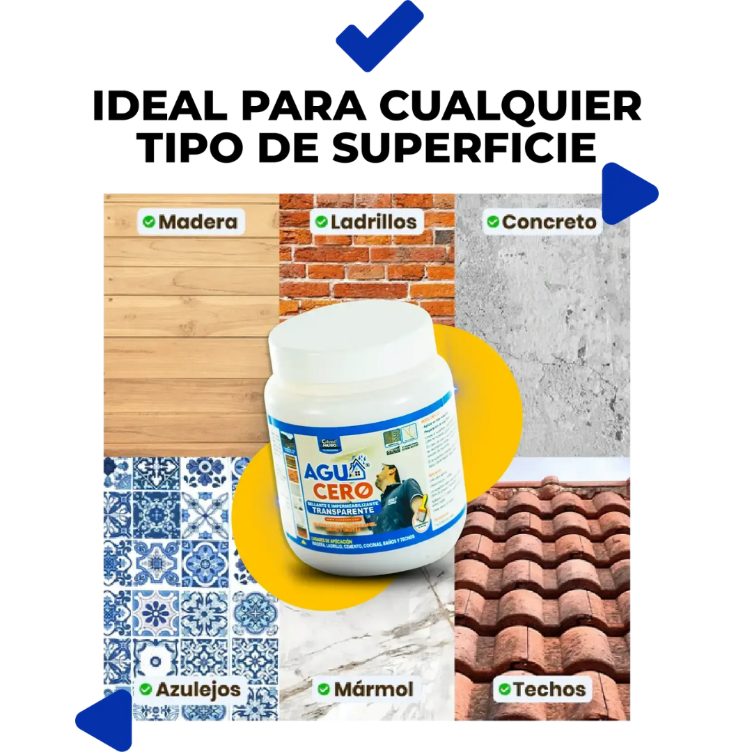 AGUACERO® Impermeabilizante Transparente – PROMO 2x1 + 🚚 Envío Gratis