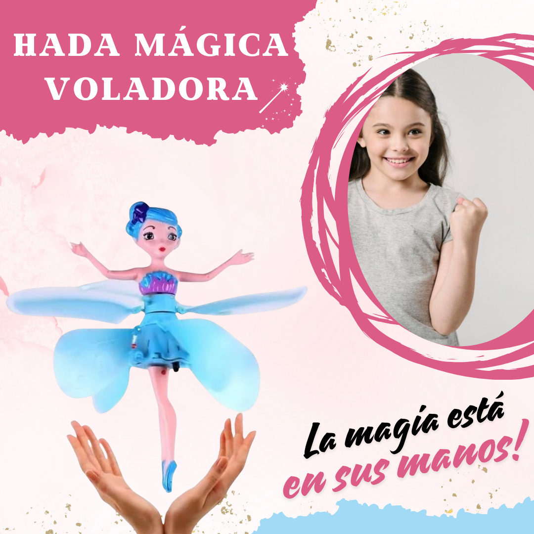 HADA MÁGICA VOLADORA - Con Sensor Recargable y Luces LED