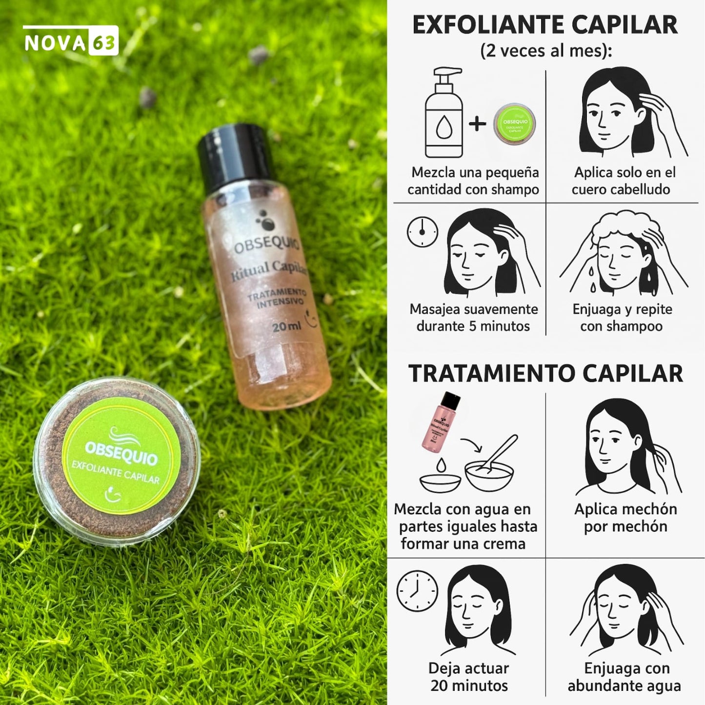 CHAO CANAS® - Shampoo + Tratamiento activador + 2 Obsequios