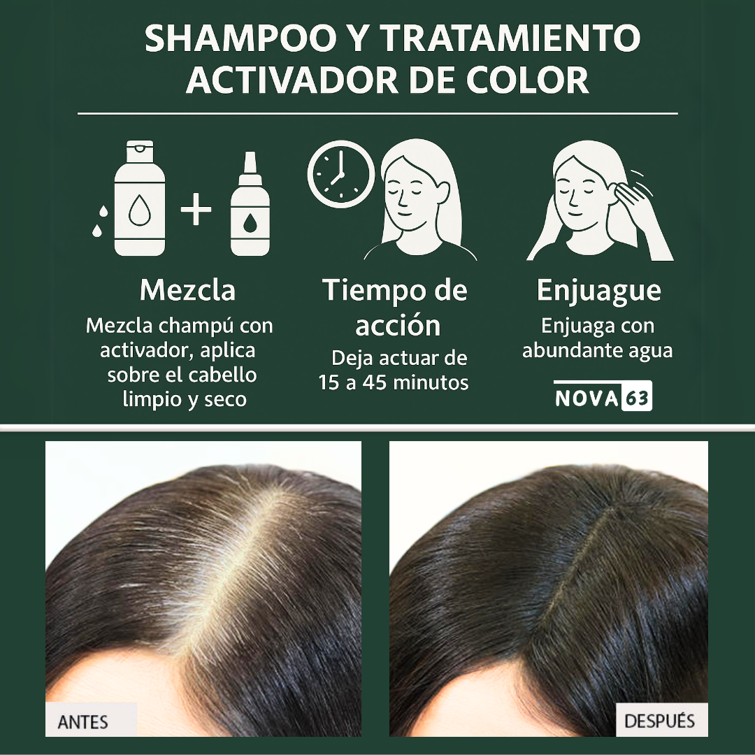 CHAO CANAS® - Shampoo + Tratamiento activador + 2 Obsequios