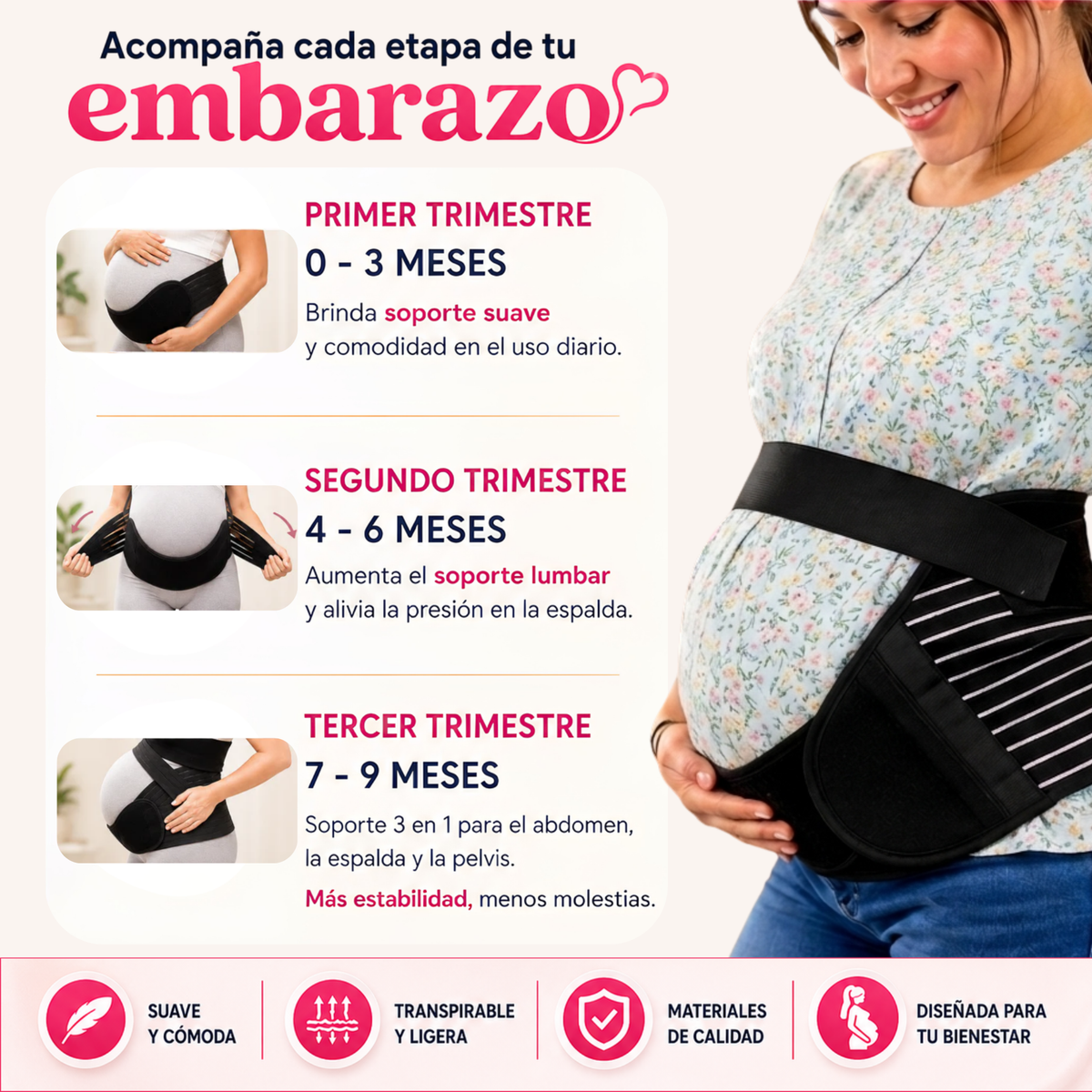 FAJA MATERNA PRENATAL - ZunaMom™
