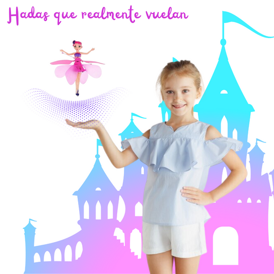 HADA MÁGICA VOLADORA - Con Sensor Recargable y Luces LED