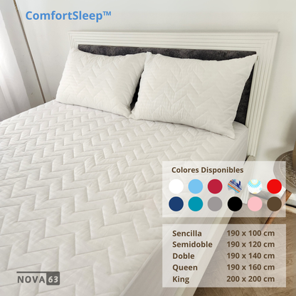 PROTECTOR DE COLCHÓN ACOLCHADO  - ComfortSleep™ (Incluye 2 fundas GRATIS)